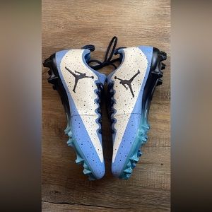 Nike Air Jordan Vapor Untouchable Pro Football Cleats UNC Blue North Carolina 14